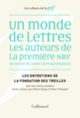 Couverture Un monde de lettres (Collectif(s) Collectif(s))
