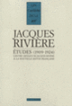 Couverture Études (Jacques Rivière)