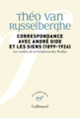 Couverture Correspondance avec André Gide et les siens (Théo Van Rysselberghe)
