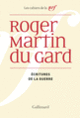 Couverture Écritures de la guerre (Roger Martin du Gard)