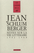 Couverture Notes sur la vie littéraire ()