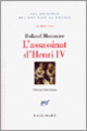 Couverture L'assassinat d'Henri IV (Roland Mousnier)