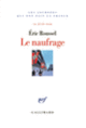 Couverture Le naufrage (Éric Roussel)