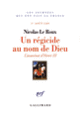 Couverture Un régicide au nom de Dieu (Nicolas Le Roux)