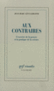 Couverture Aux contraires (Jean-Marc Lévy-Leblond)