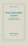 Couverture D'une philosophie à l'autre ()