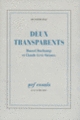 Couverture Deux Transparents (Octavio Paz) Couverture Deux Transparents (Octavio Paz)