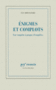 Couverture Énigmes et complots (Luc Boltanski)