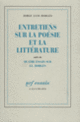 Couverture Entretiens sur la poésie et la littérature (Jorge Luis Borges)