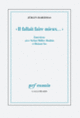 Couverture « Il fallait faire mieux… » (Jürgen Habermas)
