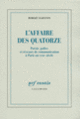 Couverture L'Affaire des Quatorze (Robert Darnton)