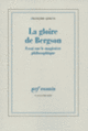 Couverture La gloire de Bergson (François Azouvi)