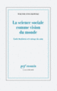 Couverture La science sociale comme vision du monde (Wiktor Stoczkowski)