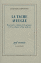 Couverture La Tache aveugle (Jacqueline Lichtenstein)