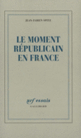 Couverture Le moment républicain en France ()