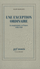 Couverture Une Exception ordinaire (Alain Bancaud)