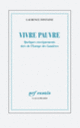 Couverture Vivre pauvre (Laurence Fontaine) Couverture Vivre pauvre (Laurence Fontaine)