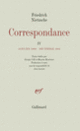 Couverture Correspondance (Friedrich Nietzsche)