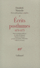 Couverture Écrits posthumes (Friedrich Nietzsche)