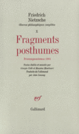 Couverture Fragments posthumes ()