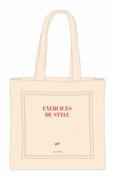 Couverture Sac en tissu « Exercices de style » (papeterie) ()