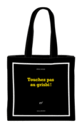 Couverture Sac en tissu Série noire « Touchez pas au grisbi ! » (papeterie) ()