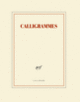 Couverture Cahier «Calligrammes» (papeterie) (Collectif(s) Collectif(s))