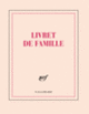 Couverture Carnet carré «Livret de famille» (papeterie) (Collectif(s) Collectif(s))