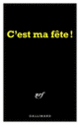 Couverture Carnet Série noire « C'est ma fête ! » (papeterie) (Collectif(s) Collectif(s))