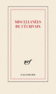 Couverture Carnet « Miscellanées de l'écrivain » (papeterie) (Collectif(s) Collectif(s))