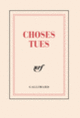 Couverture Carnet poche «Choses tues» (papeterie) (Collectif(s) Collectif(s))