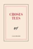 Couverture Carnet poche «Choses tues» (papeterie) ()