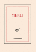 Couverture Carnet poche «Merci» (papeterie) ()