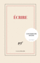 Couverture Carnet rigide «Écrire» (papeterie) (Collectif(s) Collectif(s))