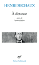 Couverture À distance / Annonciation (Henri Michaux)
