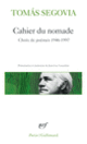 Couverture Cahier du nomade (Tomás Segovia)
