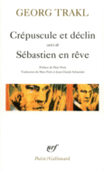 Couverture Crépuscule et déclin / Sébastien en rêve et autres poèmes ()