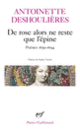 Couverture De rose alors ne reste que l'épine (Antoinette Deshoulières)