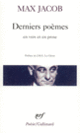Couverture Derniers poèmes en vers et en prose (Max Jacob)