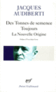 Couverture Des Tonnes de semence – Toujours – La Nouvelle Origine (Jacques Audiberti)