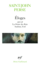 Couverture Eloges / La Gloire des Rois /Anabase /Exil ( Saint-John Perse)