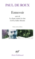 Couverture Entrevoir / Le front contre la vitre / La halte obscure ()