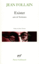 Couverture Exister / Territoires (Jean Follain)