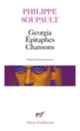Couverture Georgia – Épitaphes – Chansons (Philippe Soupault)