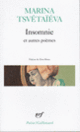 Couverture Insomnie et autres poèmes (Marina Tsvétaïéva)