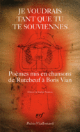 Couverture Je voudrais tant que tu te souviennes ()
