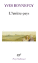 Couverture L'Arrière-pays (Yves Bonnefoy)