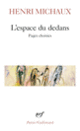 Couverture L'Espace du dedans (Henri Michaux)