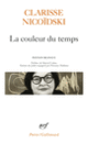 Couverture La couleur du temps (Clarisse Nicoïdski)