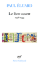 Couverture Le livre ouvert (Paul Éluard)